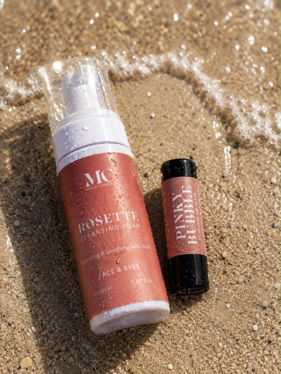 Rosette cleansing foam & Pinky bubble balm