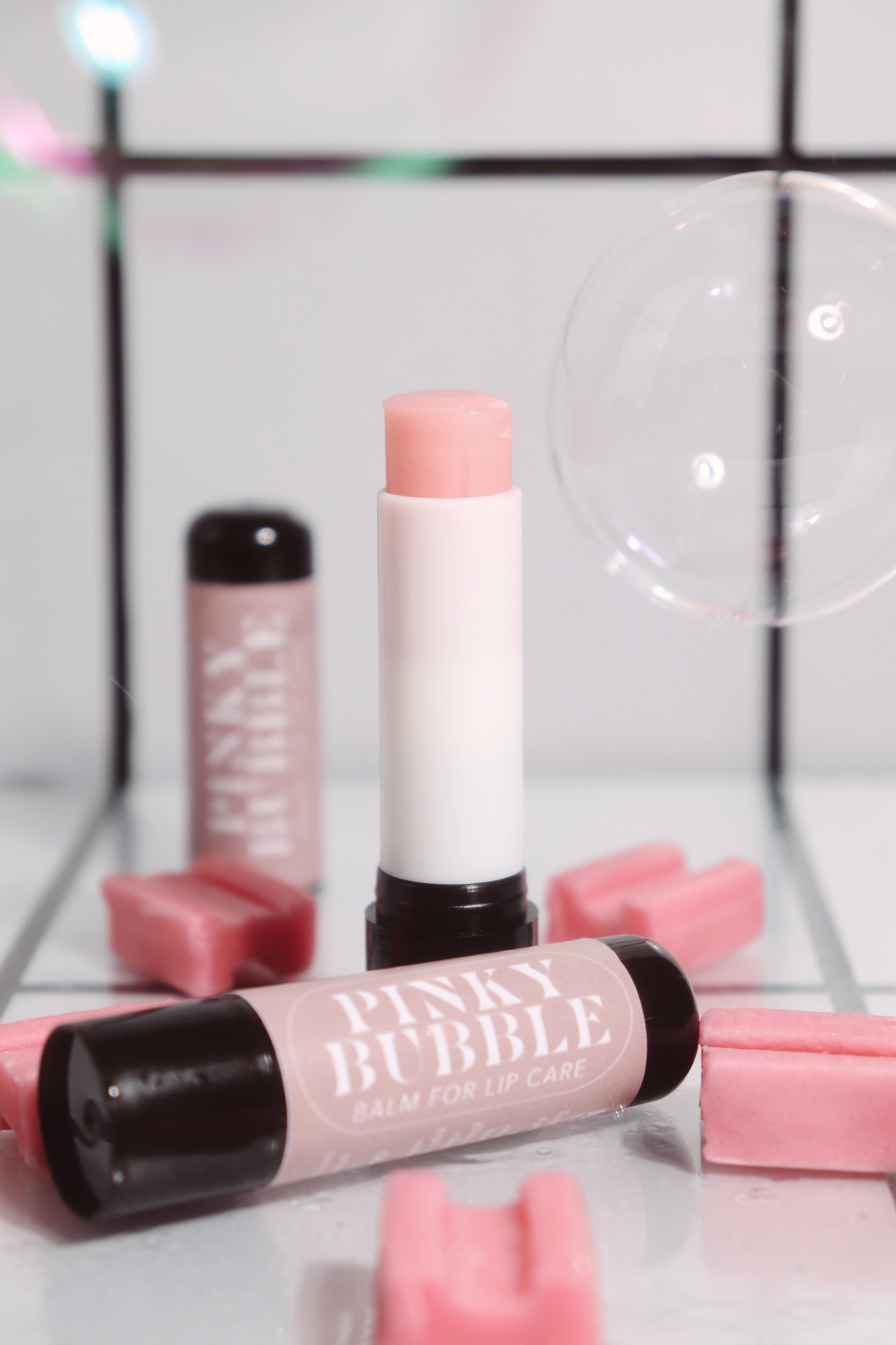 Bubble jelly kiss 20ml & Pinky bubble balm 5ml & Juicy lip oil 10ml