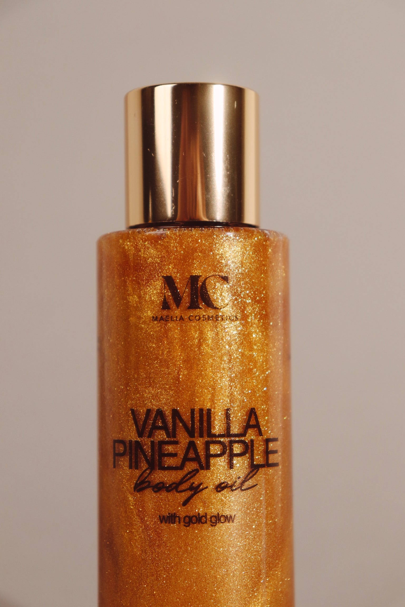 Vanilla Pineapple Body oil with gold glow 100ml